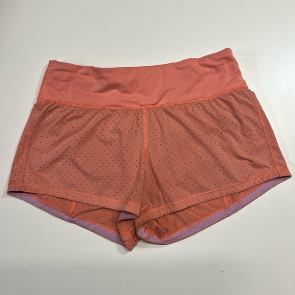 lululemon athletica Pants - Lululemon Final Lap 2.5” Shorts Pop Orange Women’s Size 6